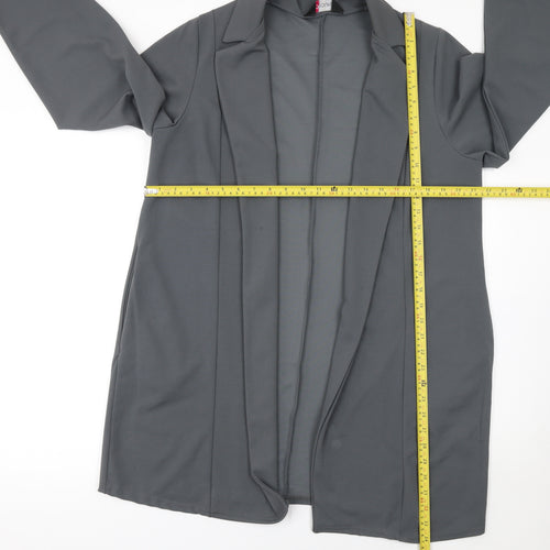 Yours Women Grey Size 18 Plus Lightweight Stretch Blazer Jacket