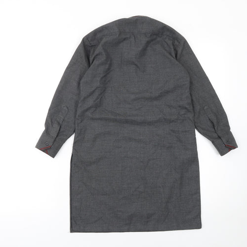 Black Pearl Girls Grey Long Sleeve Cotton Blend Tunic Shirt Size 18