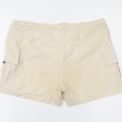 PURE ORIGINAL Womens Beige Size 12 Cargo Shorts 100% Cotton