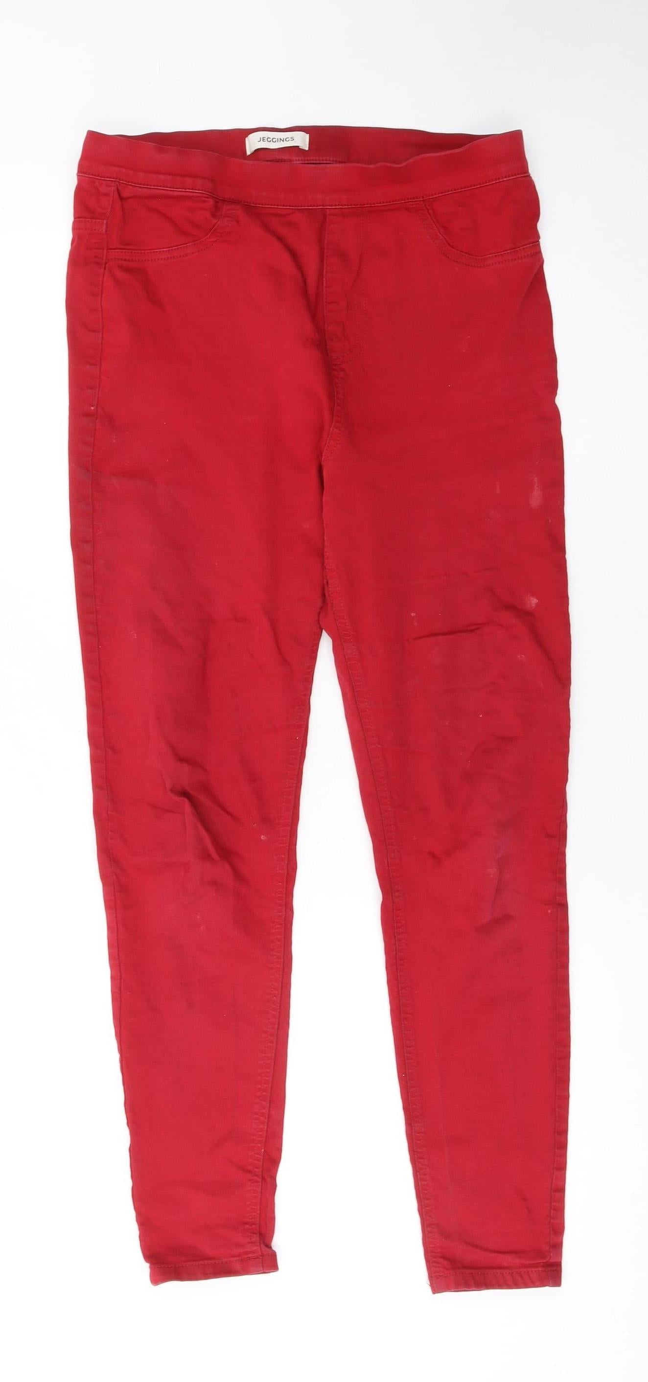 Marks and Spencer Women’s Red Slim Jegging Jeans Size 12