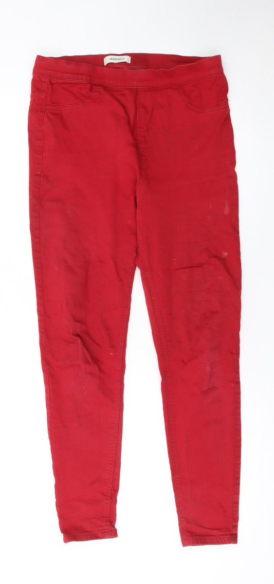 Marks and Spencer Women’s Red Slim Jegging Jeans Size 12
