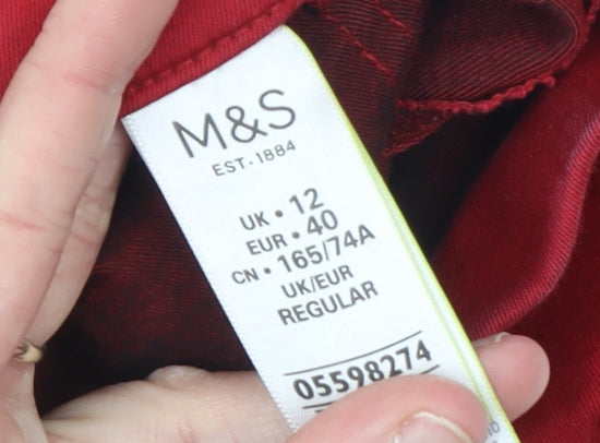 Marks and Spencer Women’s Red Slim Jegging Jeans Size 12