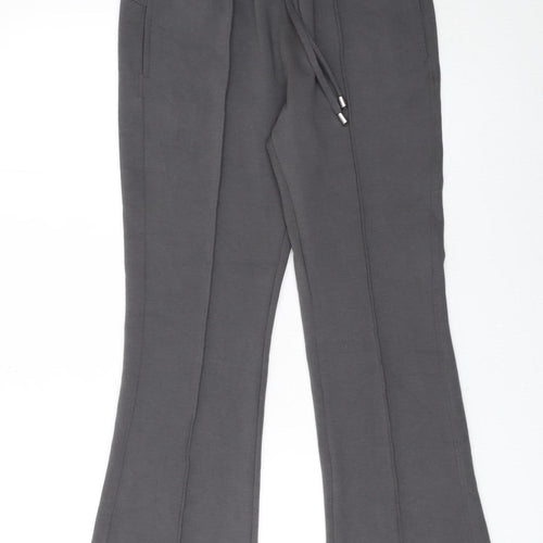 Tu Women's Grey Flared Sweatpants Size S Elastic Waist Casual Lounge Trousers
