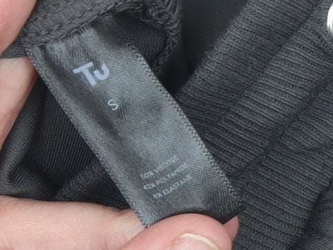 Tu Women's Grey Flared Sweatpants Size S Elastic Waist Casual Lounge Trousers