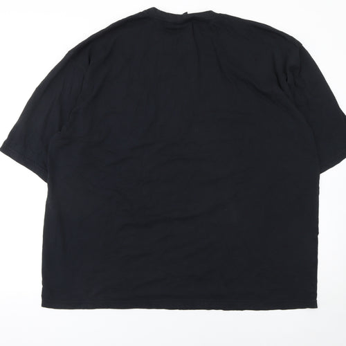 Ultraflex Men’s Black 3XL Graphic Print Cotton T-Shirt