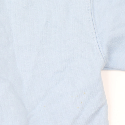 Just Hoods Boys Light Blue Pullover Hoodie L (9-11 Years) Cotton Blend