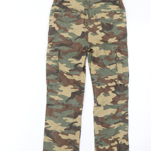 Joules Boys Beige Camouflage Cargo Trousers 8 Years 100% Cotton