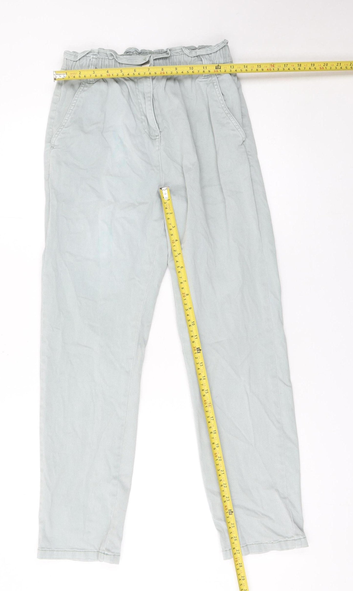 Matalan Women’s Grey Paperbag High Rise Jeans Size 8