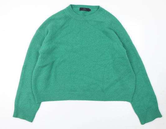 arch4 Women Green Cashmere Crew Neck Jumper Size L