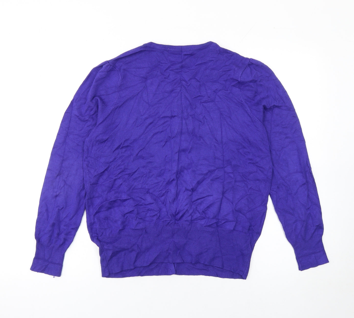 Marks and Spencer Women's Purple Long Sleeve Cardigan UK 16