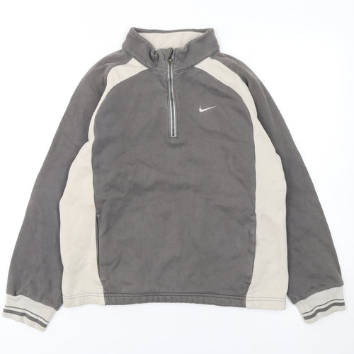 Nike Boys Grey 10-12 Years 1/4 Zip Golf Fleece Sweatshirt