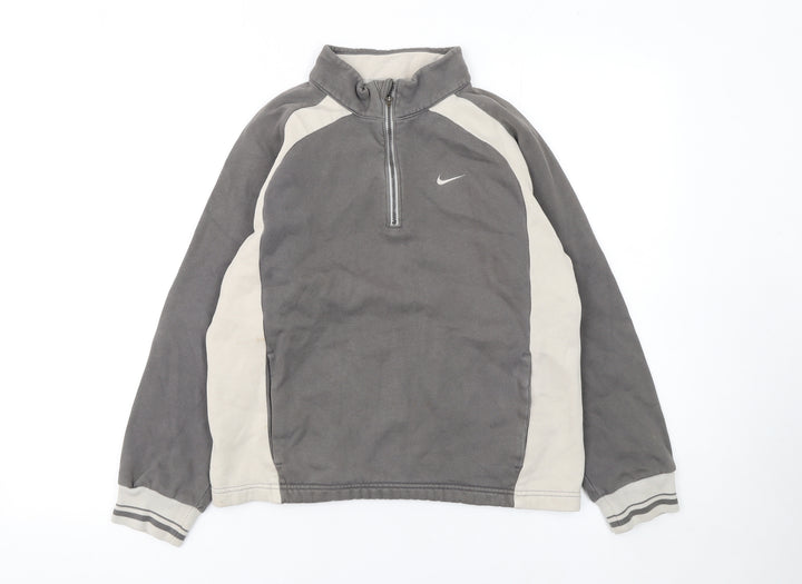 Nike Boys Grey 10-12 Years 1/4 Zip Golf Fleece Sweatshirt