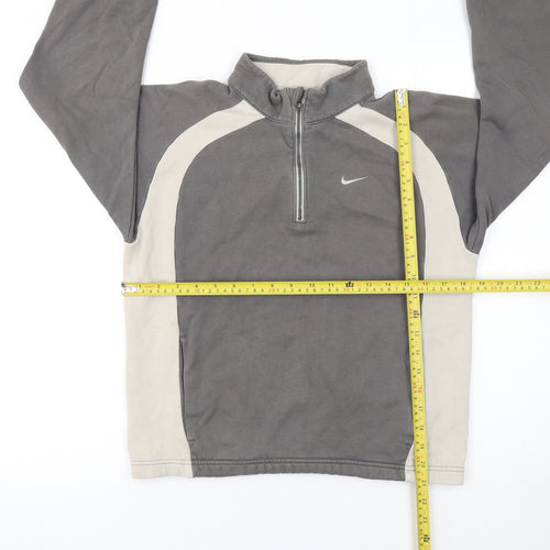 Nike Boys Grey 10-12 Years 1/4 Zip Golf Fleece Sweatshirt
