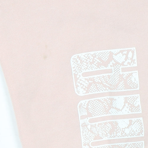 Puma Girls Pink Jogger Sweatpants 13-14 Years Cotton Blend Fleece Trousers