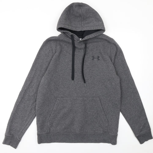 Under Armour Men's Grey Pullover Hoodie Size M Athletic Fit