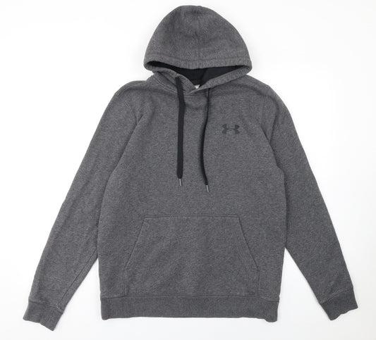 Under Armour Men's Grey Pullover Hoodie Size M Athletic Fit