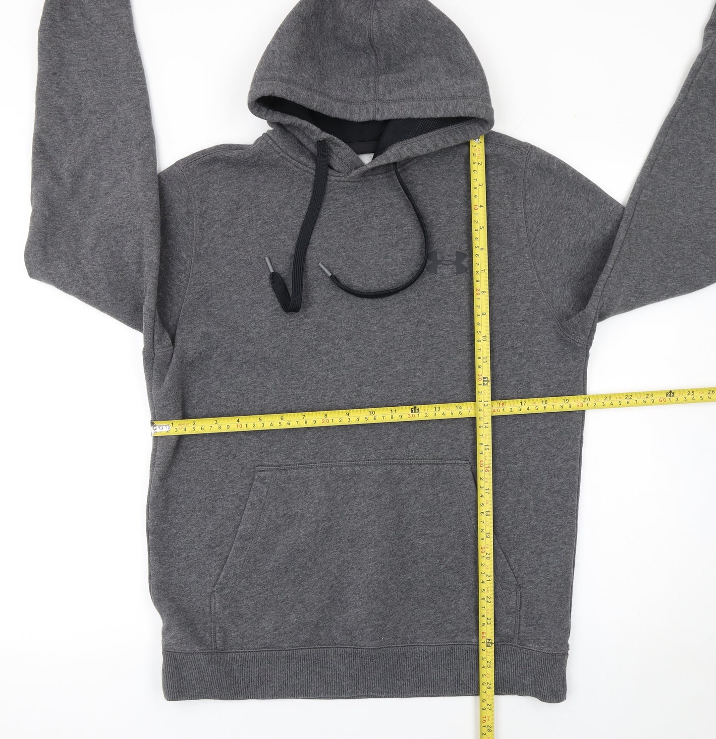 Under Armour Men's Grey Pullover Hoodie Size M Athletic Fit