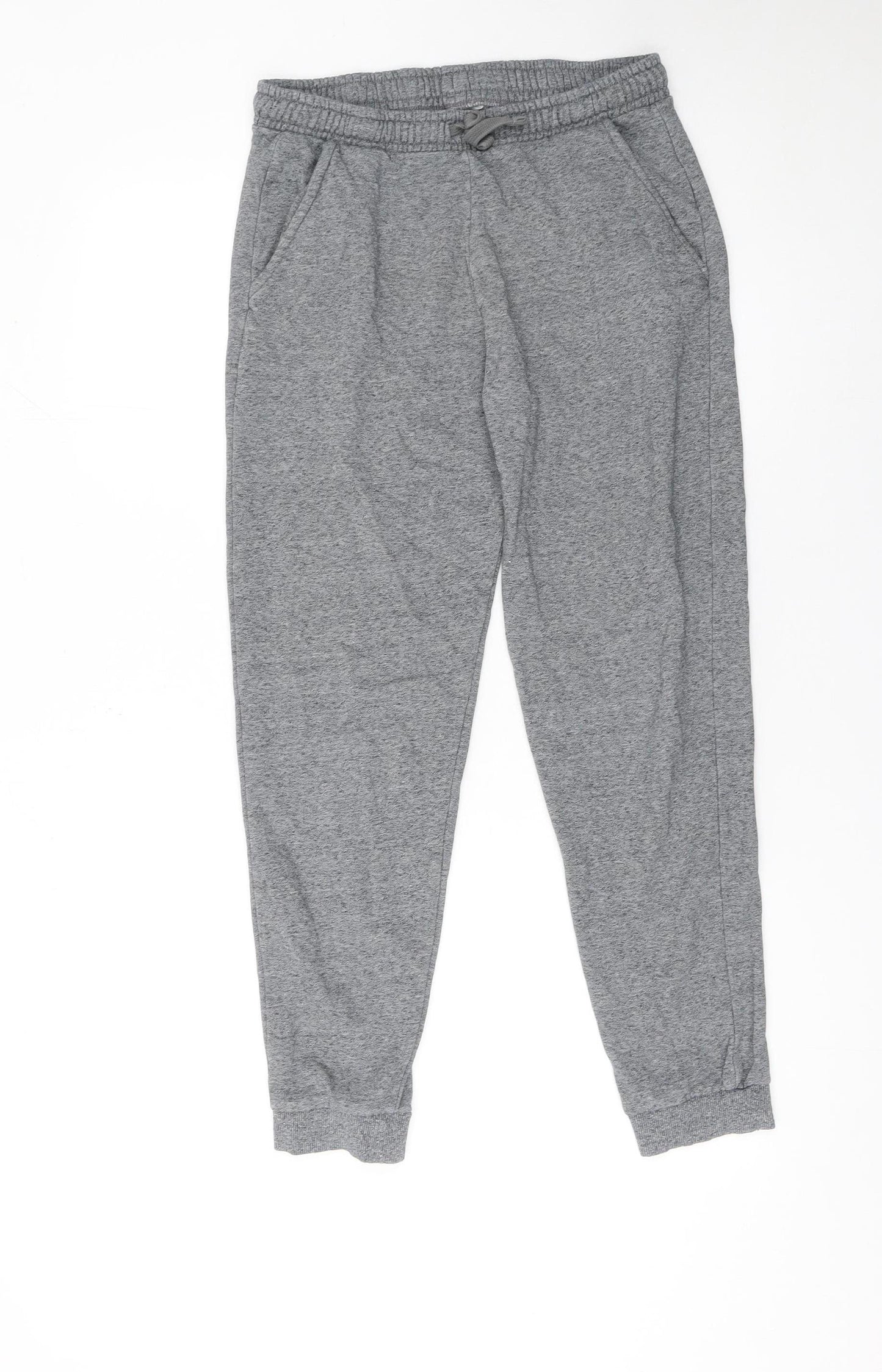 Marks and Spencer Boys Grey Jogger Trousers 13 Years Cotton Blend Elastic Waist