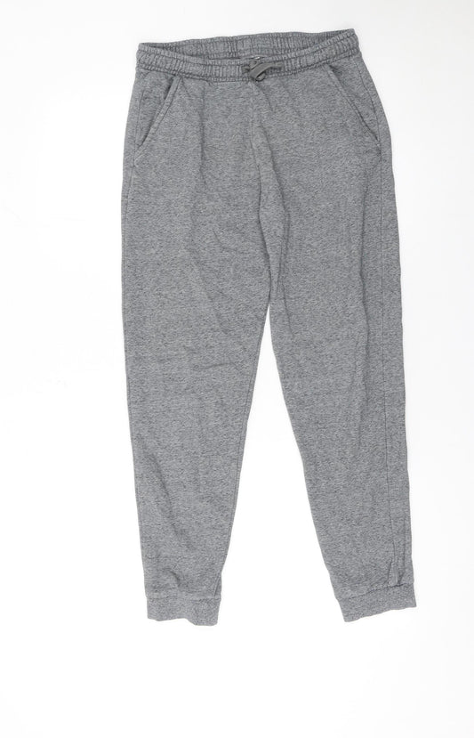 Marks and Spencer Boys Grey Jogger Trousers 13 Years Cotton Blend Elastic Waist
