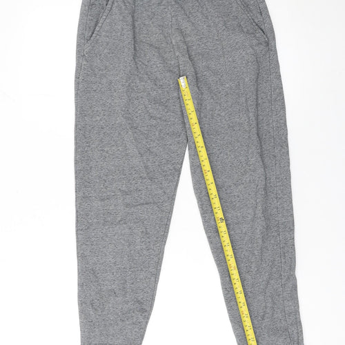 Marks and Spencer Boys Grey Jogger Trousers 13 Years Cotton Blend Elastic Waist