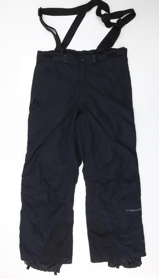 Columbia Men's Black L Snow Pants Waterproof Insulated Ski Trousers