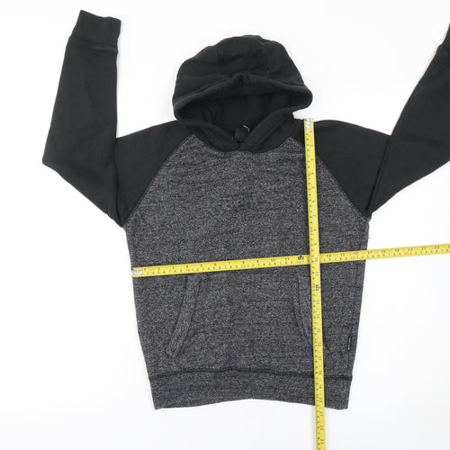 Bench Boys Grey Colourblock Hoodie 9-10 Years Pullover Fleece Sweatshirt