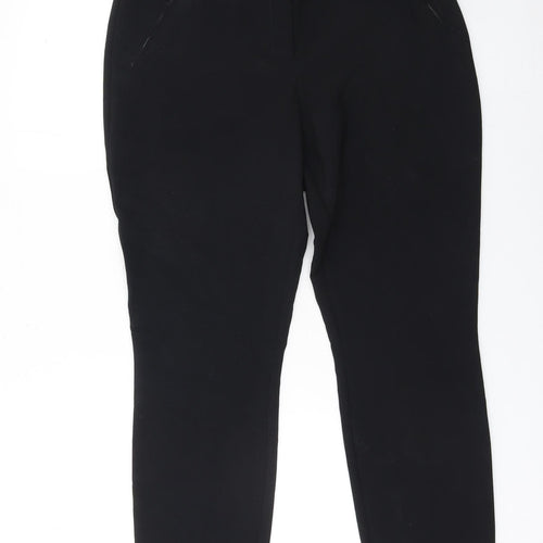Wallis Women Black Slim Fit Stretch Trousers Size 12