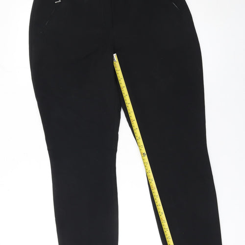 Wallis Women Black Slim Fit Stretch Trousers Size 12
