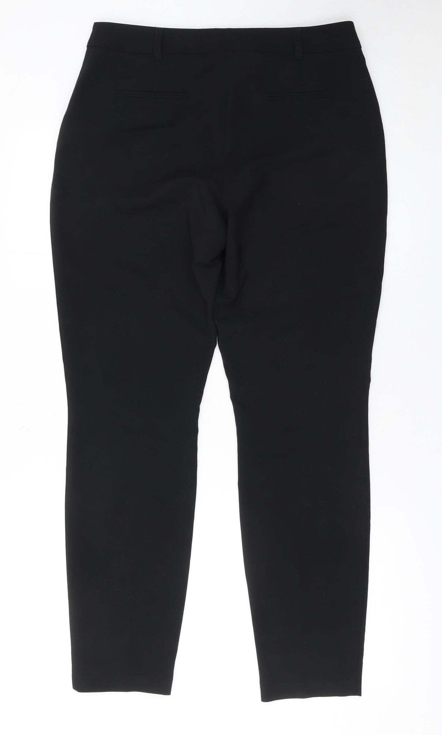 Wallis Women Black Slim Fit Stretch Trousers Size 12