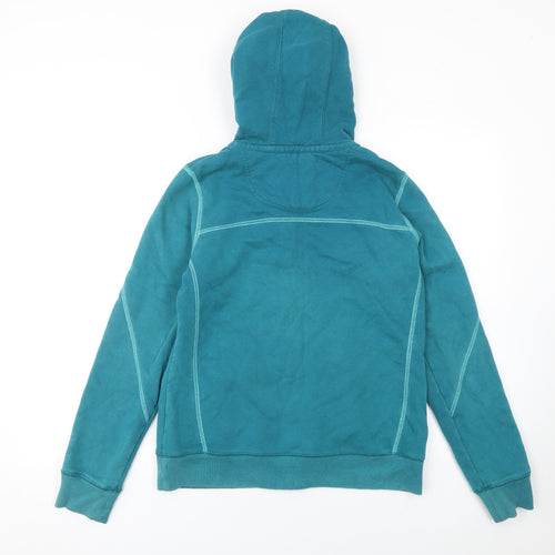 Mantaray Women’s Teal Full Zip Hoodie Size 12 Cotton Casual