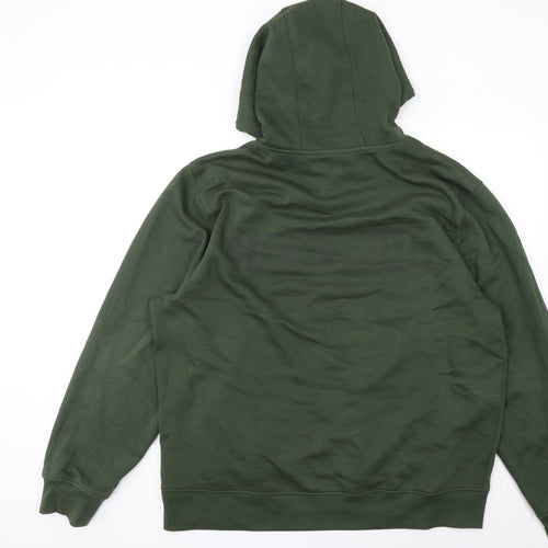 Next Men’s Green XL Pullover Hoodie with Logo Graphic Print