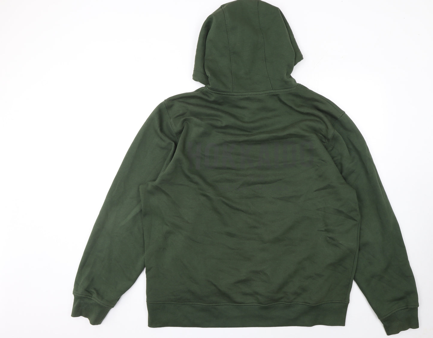 Next Men’s Green XL Pullover Hoodie with Logo Graphic Print