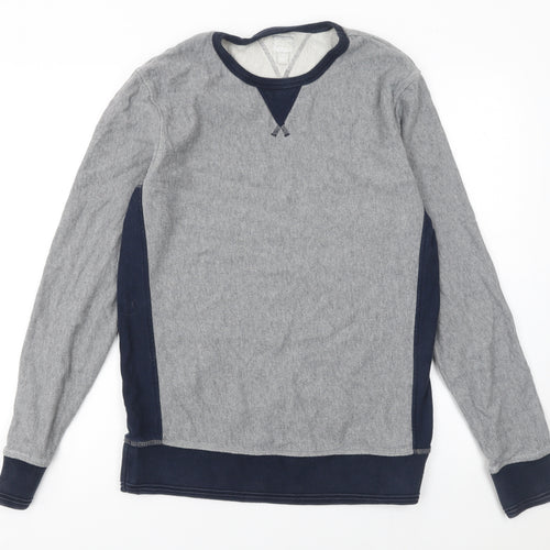 Boden Men's Grey Cotton Crew Neck Pullover Sweatshirt Size S