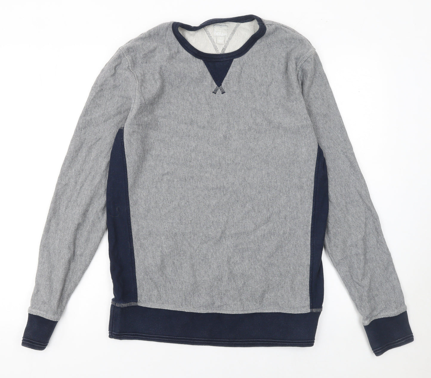 Boden Men's Grey Cotton Crew Neck Pullover Sweatshirt Size S