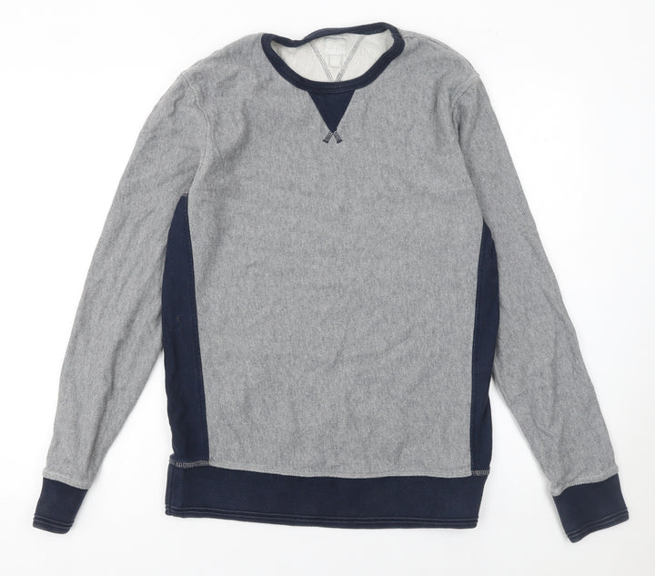 Boden Men's Grey Cotton Crew Neck Pullover Sweatshirt Size S