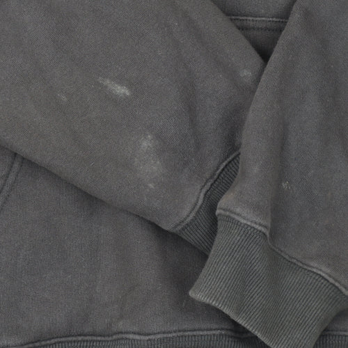 Manguun Sports Men's Brown Pullover Hoodie Size M Fleece Cotton Blend