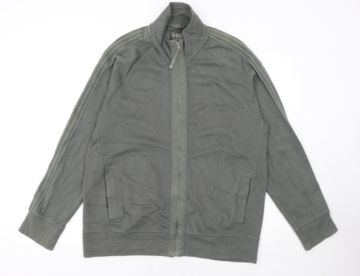 Next Mens Green Full Zip Sweatshirt Size L Regular Fit