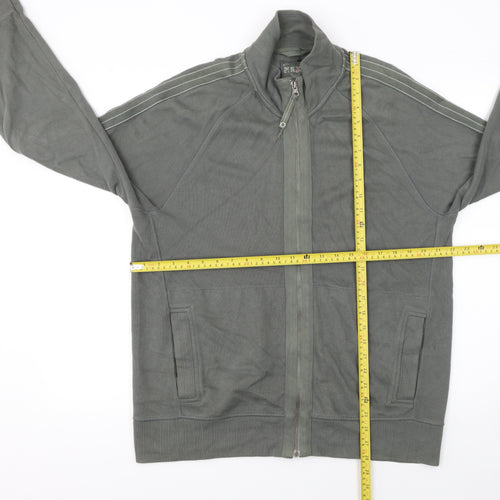 Next Mens Green Full Zip Sweatshirt Size L Regular Fit