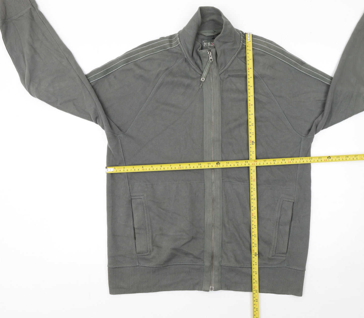 Next Mens Green Full Zip Sweatshirt Size L Regular Fit