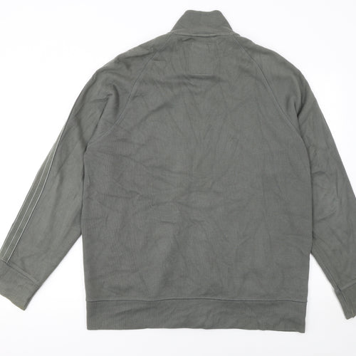 Next Mens Green Full Zip Sweatshirt Size L Regular Fit