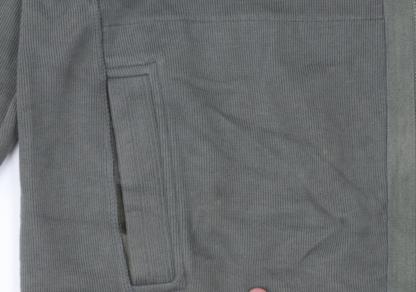 Next Mens Green Full Zip Sweatshirt Size L Regular Fit