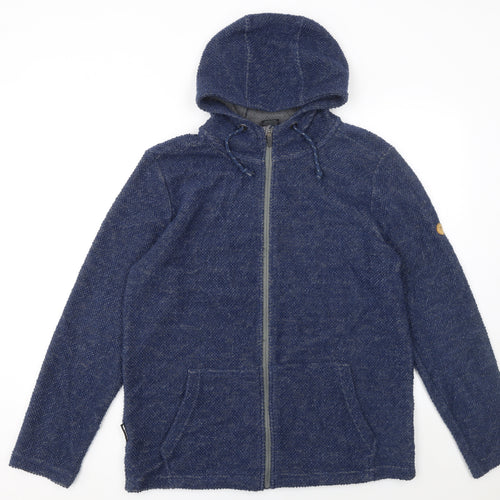 Trespass Men's Blue Full Zip Hooded Knit Hoodie Size S