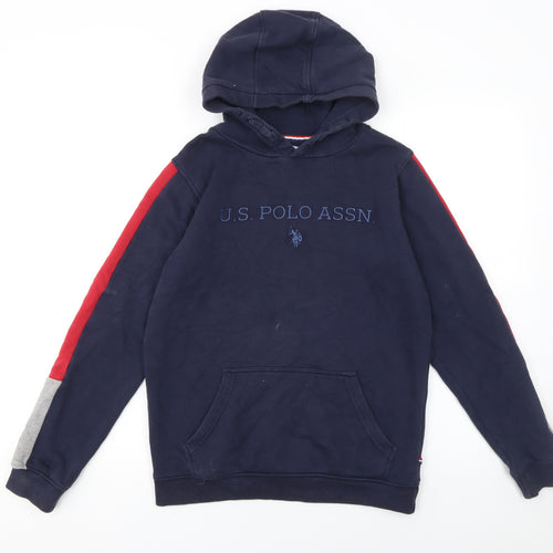 U.S. Polo Assn. Boys Blue 12-13 Years Pullover Fleece Hoodie