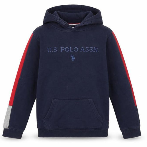 U.S. Polo Assn. Boys Blue 12-13 Years Pullover Fleece Hoodie