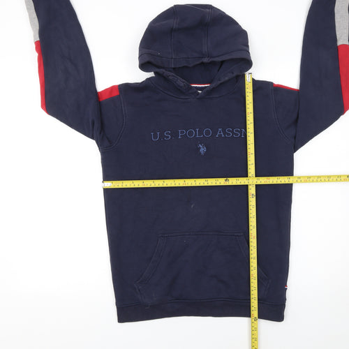 U.S. Polo Assn. Boys Blue 12-13 Years Pullover Fleece Hoodie