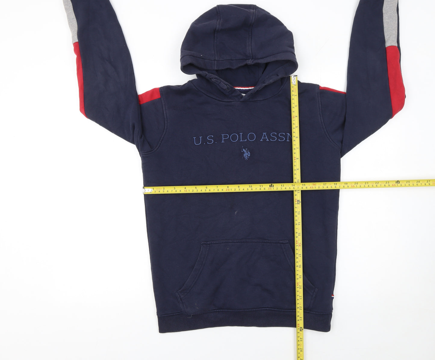 U.S. Polo Assn. Boys Blue 12-13 Years Pullover Fleece Hoodie