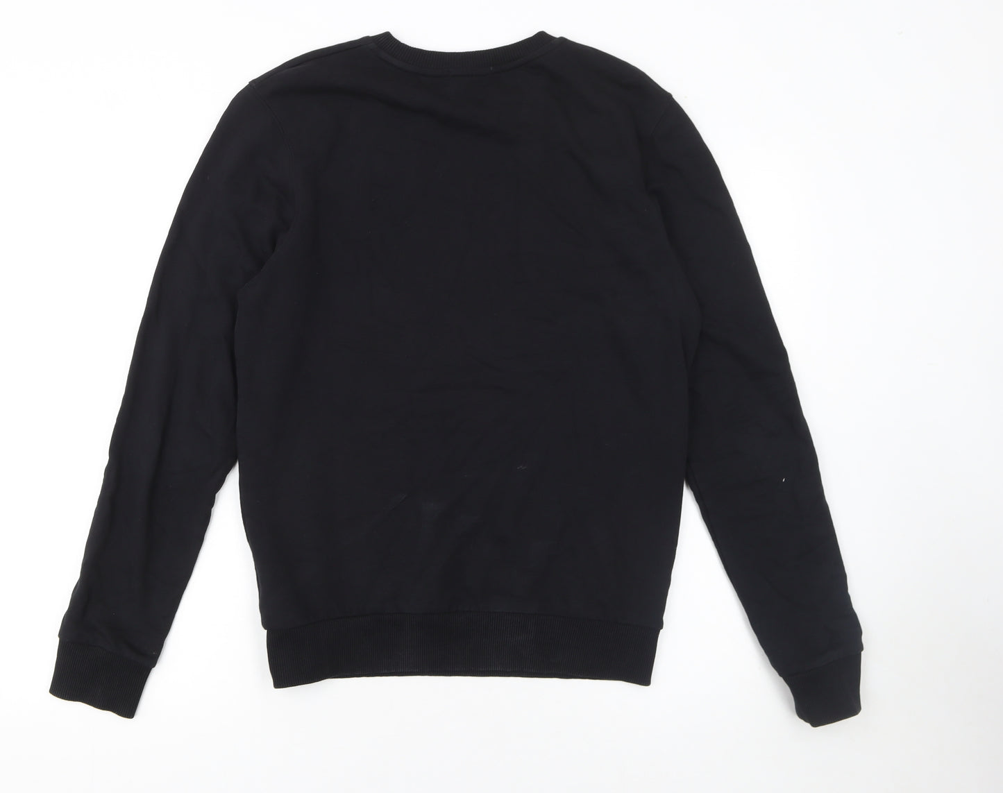 Topman Men’s Black Malmö Crew Neck Cotton Sweatshirt Size S