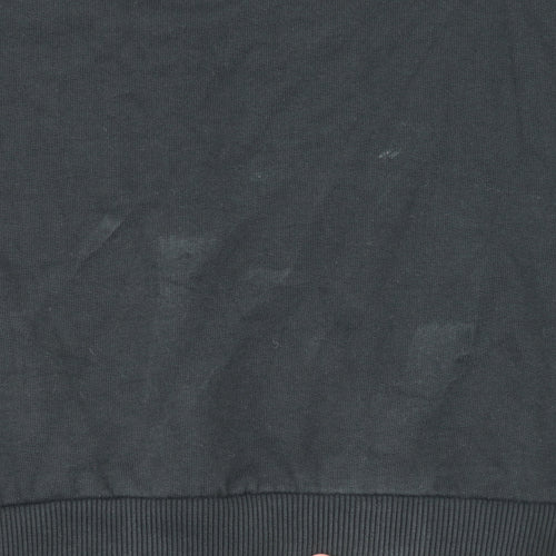 Topman Men’s Black Malmö Crew Neck Cotton Sweatshirt Size S