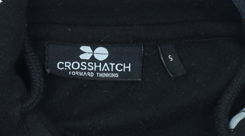 Crosshatch Men's Black Pullover Hoodie S Logo Graphic Fleece