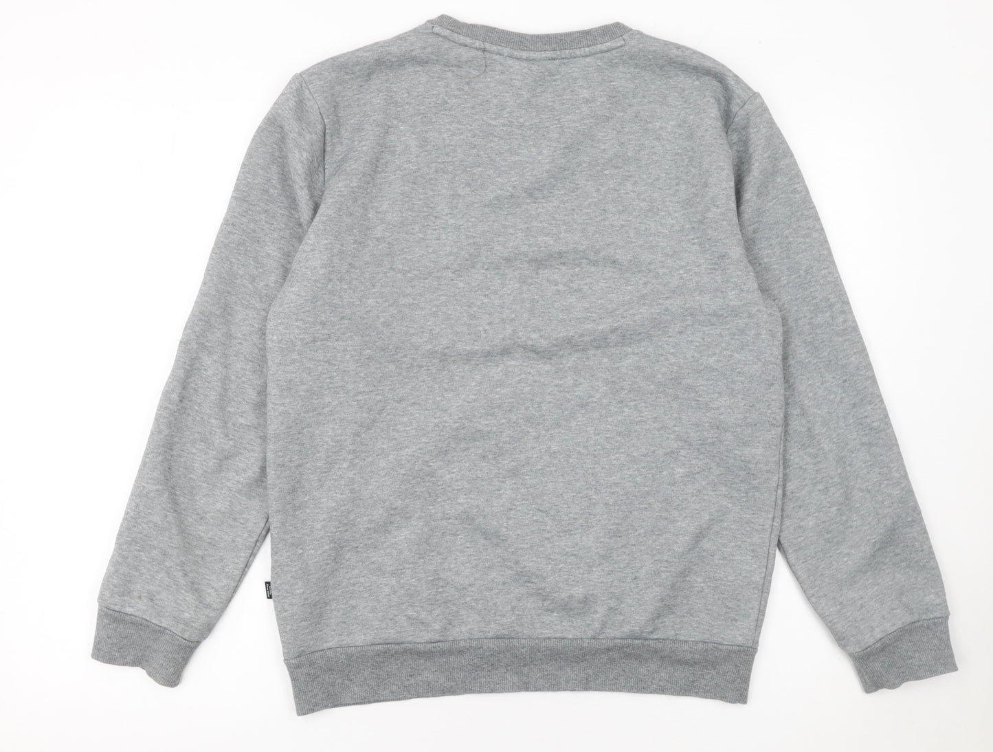 Puma Men's Grey Crew Neck Sweatshirt Size S Regular Fit Pullover